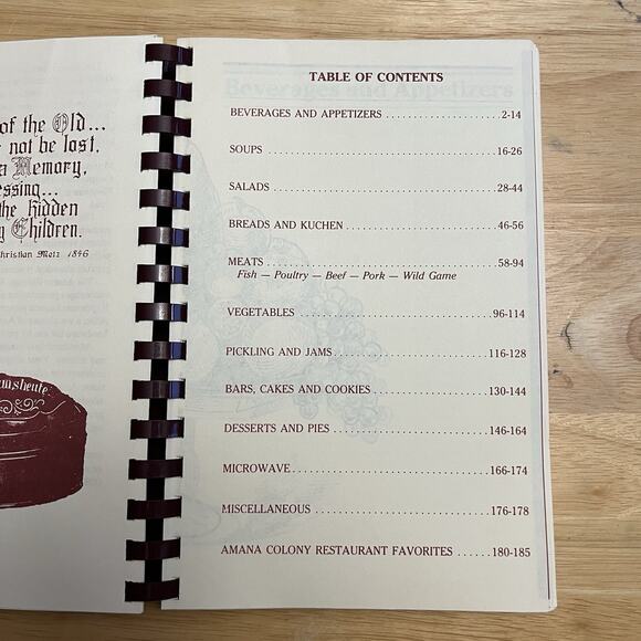 Guten Appetit Amana Kitchens Heritage Society Cookbook 1985 Vintage - Picture 3 of 16